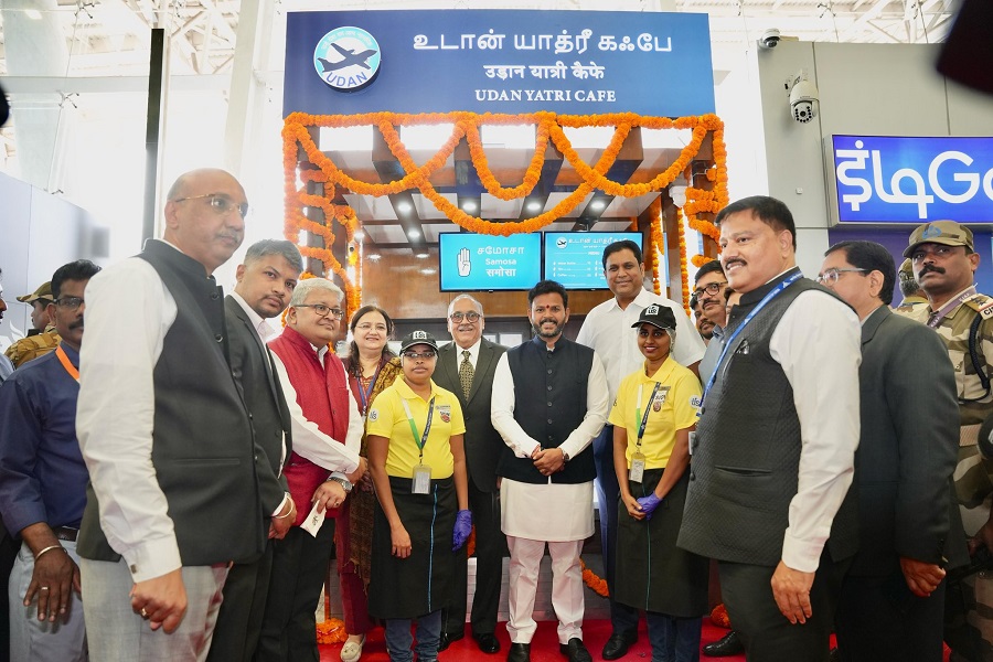 Civil Aviation Minister inaugurates pocket-friendly UDAN Yatri Cafe at Chennai Airport