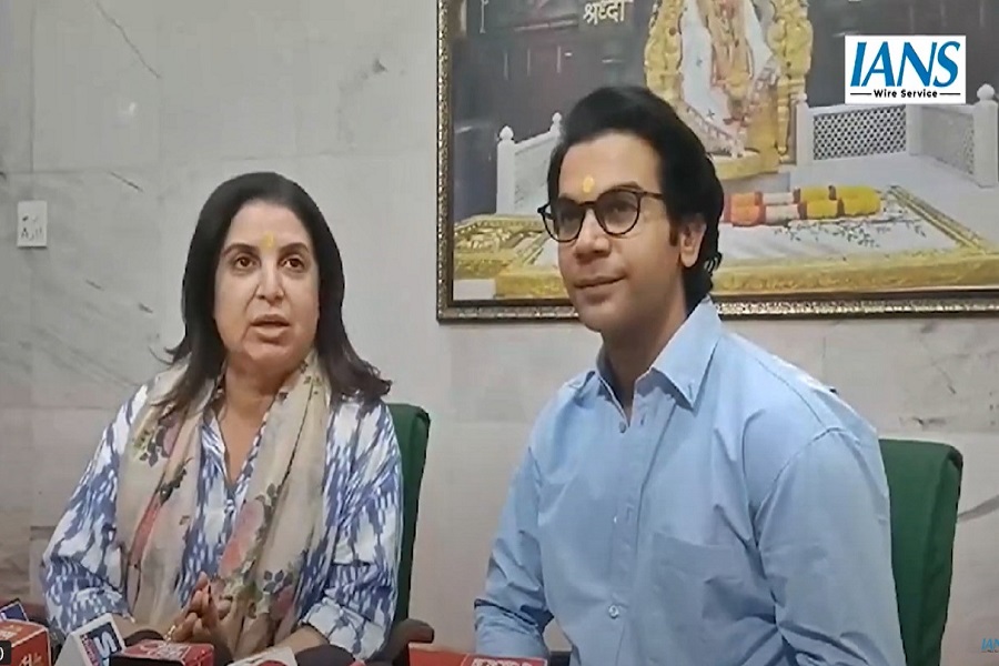 Farah Khan and Rajkummar Rao takes blessings in Shirdi