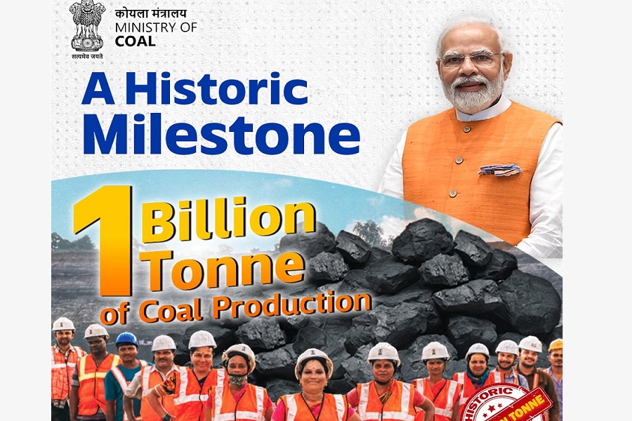 Prime Minister Narendra Modi says it`s a proud moment for India as coal production crosses 1 billion tonnes in 2024-25 