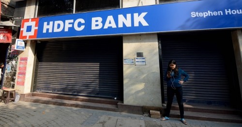 HDFC Bank tumbles on the BSE