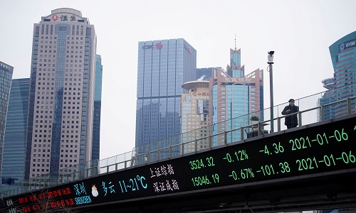 Asian stocks step back from record highs on rising bond yields, weak U.S. data