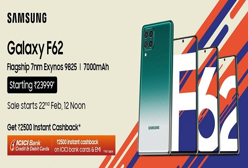 Samsung Galaxy F62 with massive 7000mAh battery launched