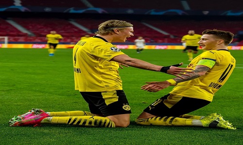 Haaland brace as Dortmund beat Sevilla 2-0 in Champions League