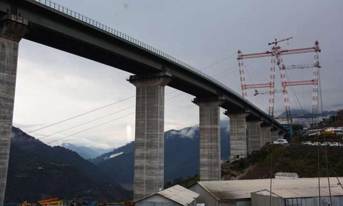Arch closure of Chenab Bridge, worlds`s highest rail bridge, done