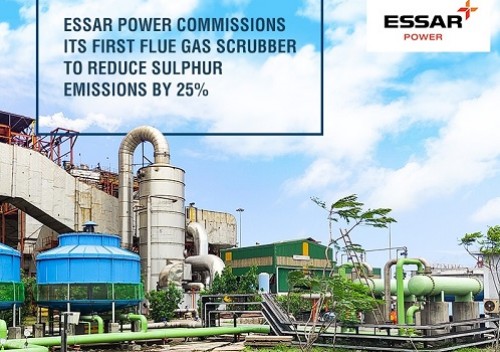 Essar Power commissions its first flue gas scrubber to reduce Sulphur emissions