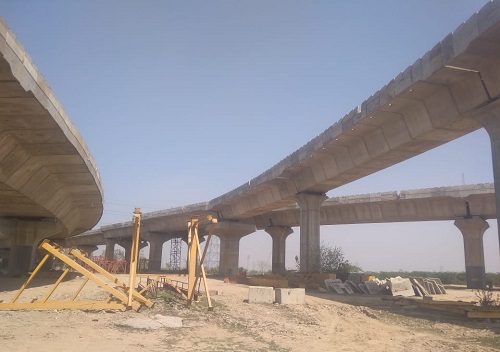 Gurugram: Construction work speeds up for Atul Kataria Chowk flyover