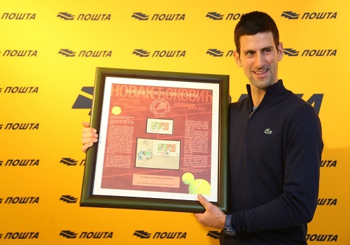 A postage stamp for Serbian poster boy Novak Djokovic