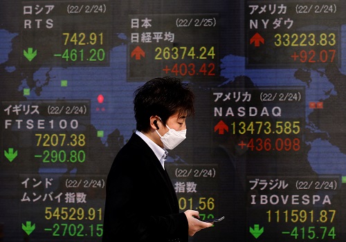 Asian shares steady, investors draw breath as Ukraine resists Russian invaders