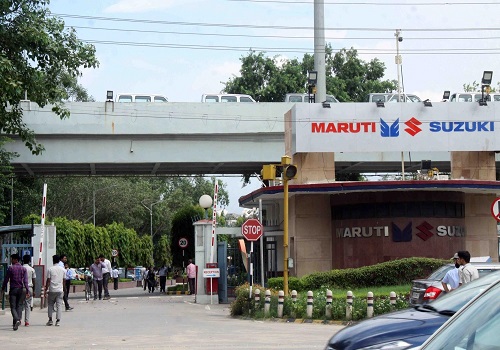 Maruti Suzuki declines on reporting 1.60% fall in total production in April