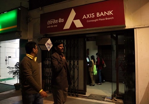 Axis Bank trades in green on the bourses