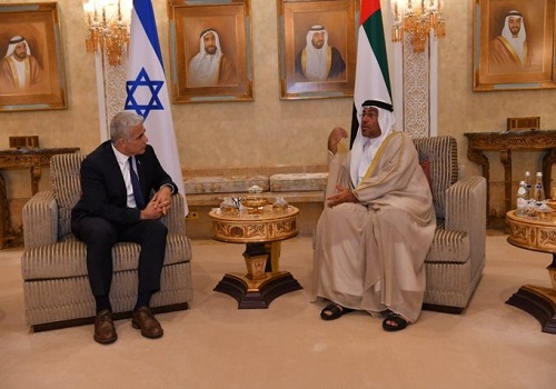 Israeli Prime Minister  meets UAE FM to mark 2nd anniversary of diplomatic ties