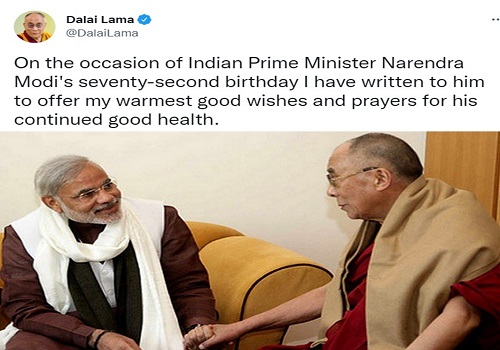 Dalai Lama extends birthday greetings to PM Narendra Modi