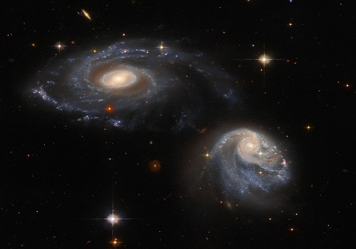 NASA`s Hubble captures spectacular pair of interacting galaxies