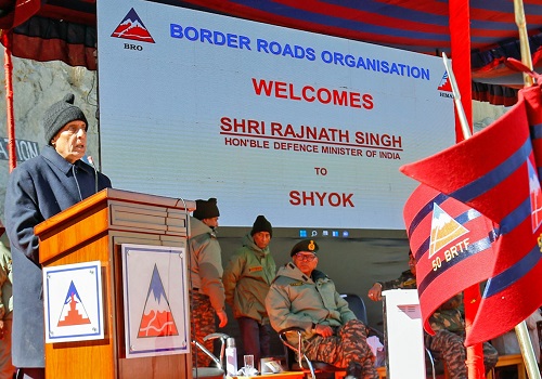 Defence Minister Rajnath Singh dedicates 75 BRO infrastructure projects to nation