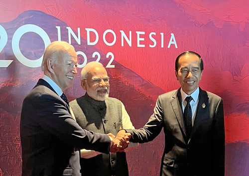 Joe Biden meets Joko Widodo, Prime Minister Narendra Modi, the current and next G-20 chairs