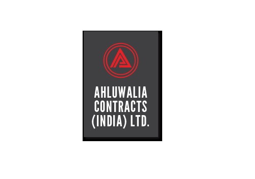 Buy Ahluwalia Contracts (India) Ltd  For Target Rs.466 - Yes Securities