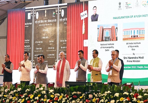 Prime Minister Narendra Modi inaugurates satellite centre of All India Institute of Ayurveda in Goa