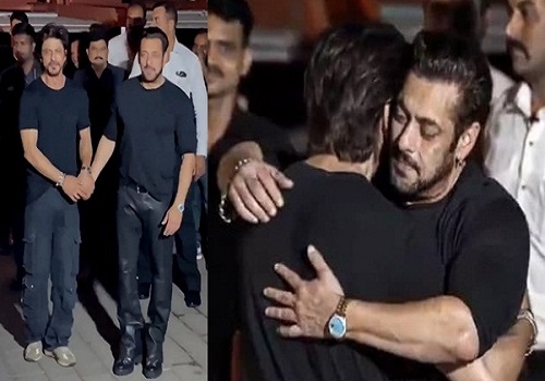 Shah Rukh Khan hugs Salman Khan on his 57th birthday, fans overwhelmed