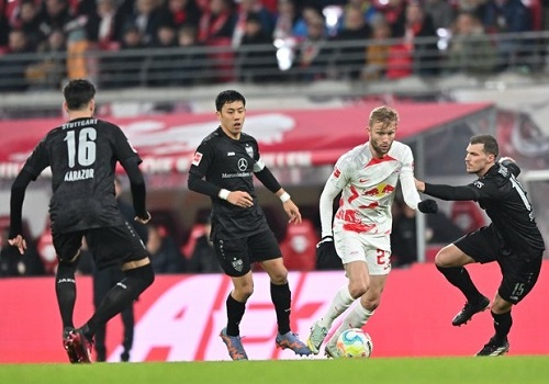 Leipzig edge Stuttgart to move second in Bundesliga
