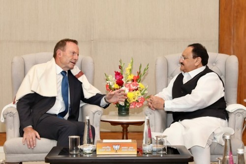 Former Australian PM meets BJP chief J.P. Nadda 
