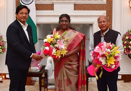 Tripura, Nagaland, Meghalaya Chief Minister meet President, Union Ministers in Delhi