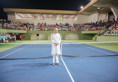 Odisha CM Naveen Patnaik inaugurates tennis centre at Kalinga Stadium