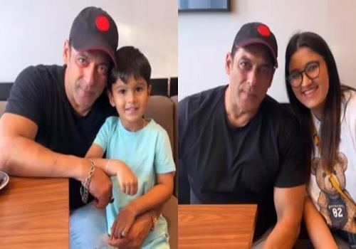 Salman Khan poses with Sania Mirza`s son, sister Anam in Dubai