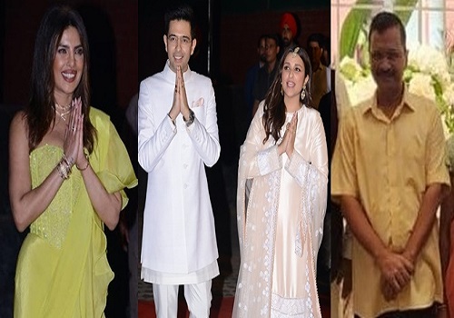 Ragneeti Chidambaram to Kejriwal an eclectic turnout at Raghav Parineeti's engagement 