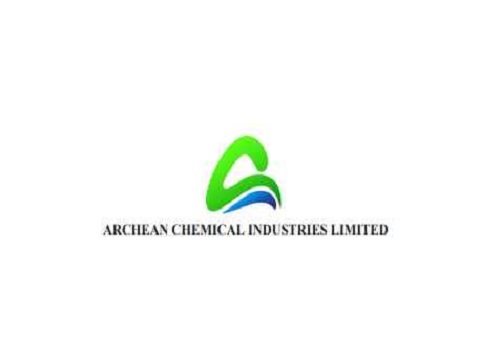 Buy Archean Chemical Industries Ltd For Target Rs. 810 - JM Financial Institutional Securities