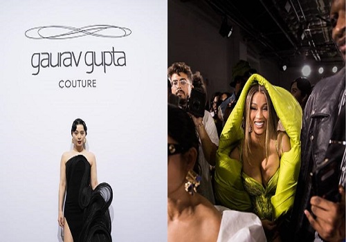 Cardi B wears Indian couture label at AW`24 Paris Haute Couture Week