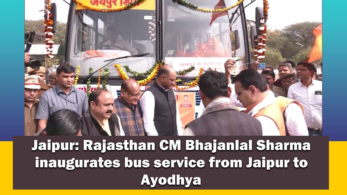 Jaipur` Rajasthan CM Bhajanlal Sharma inaugurates bus service from Jaipur to Ayodhya