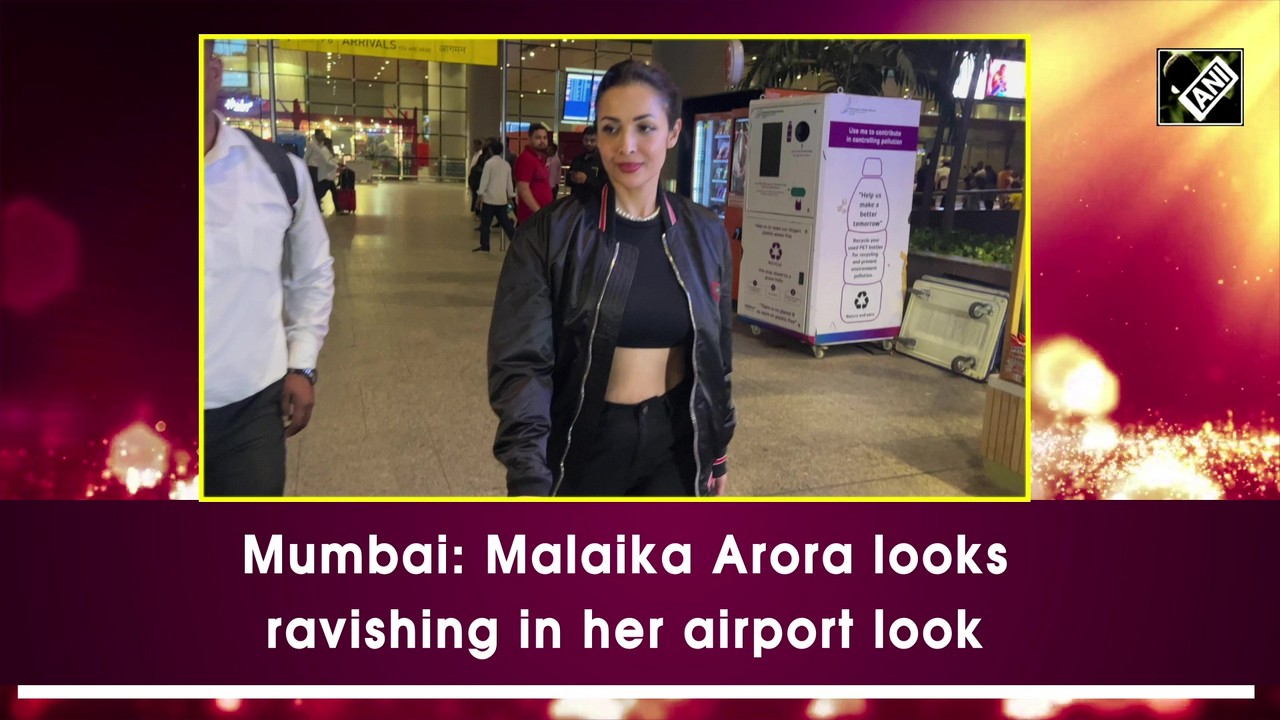 Mumbai: Malaika Arora looks ravishing in her airport look
