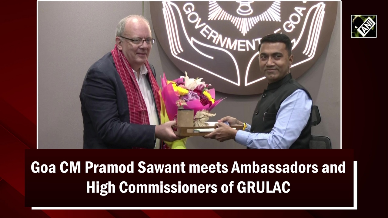 Goa CM Pramod Sawant meets Ambassadors and High Commissioners of GRULAC