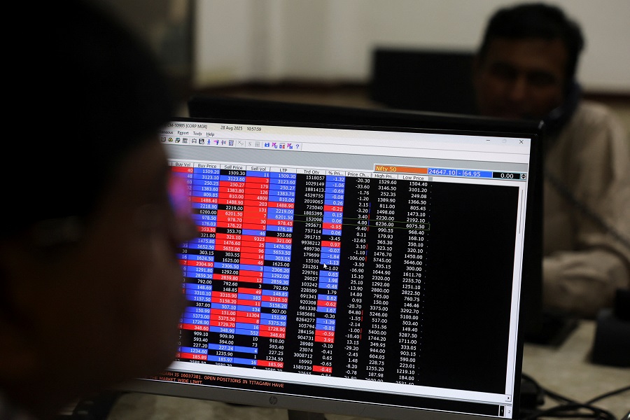 Sensex opens marginally up, Nifty near 25,000 amid mixed global cues