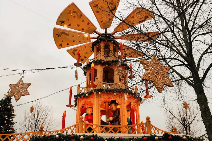 Seasonal Adventures: Exploring the Christmas Pyramid at German Markets