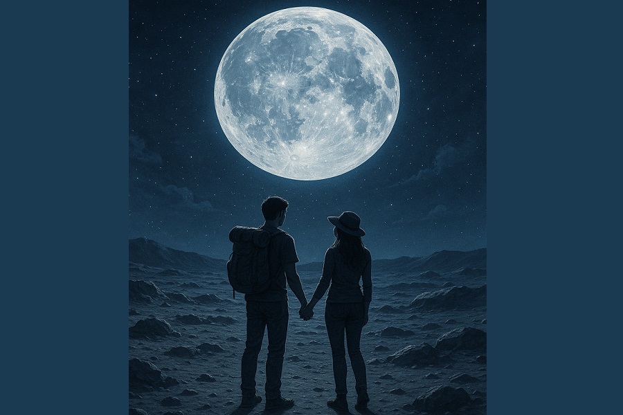 Moonlit Escapes: Romance Under the Celestial Glow