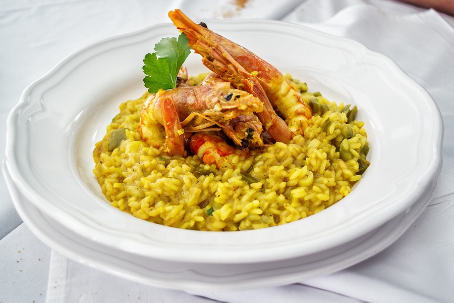 Italian Food Dish: Risotto alla Milanese