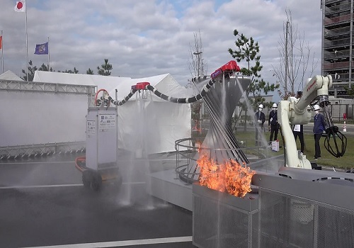 This `flying dragon` robot can extinguish fires from a distance