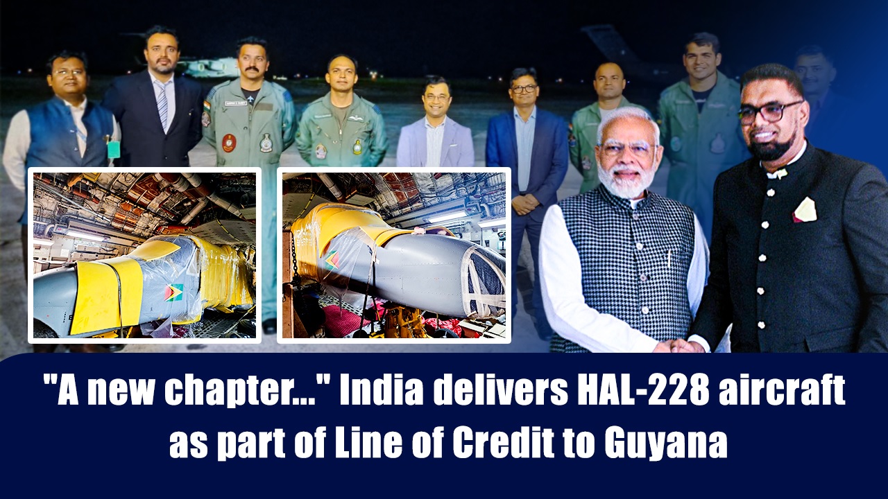 `A new chapter` India delivers HAL-228 aircraft as part of Line of Credit to Guyana