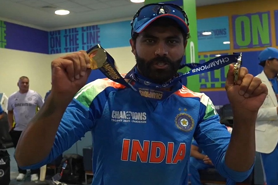 Jadeja bags best fielding medal after Champions trophy victory