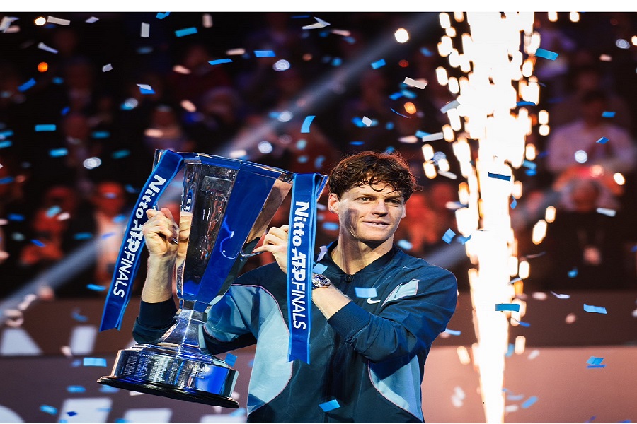 Sinner caps historic season with tour-leading 8th title after lifting ATP Finals trophy