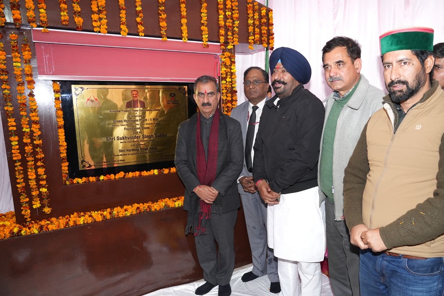 Himachal CM lays foundation for north India`s first green hydrogen plant