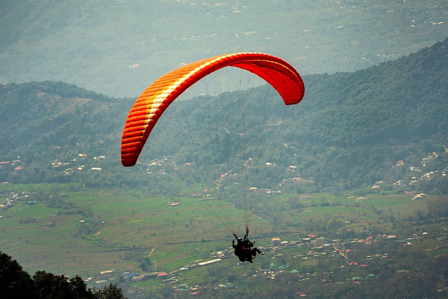 Paragliding tourism hotspots