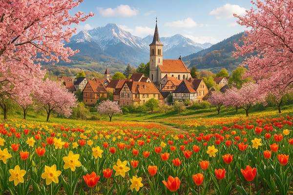 Spring Awakening: Exploring Europe`s Fairytale Villages in Bloom