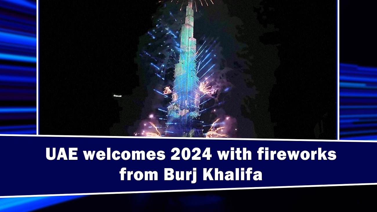 UAE welcomes 2024 with fireworks from Burj Khalifa