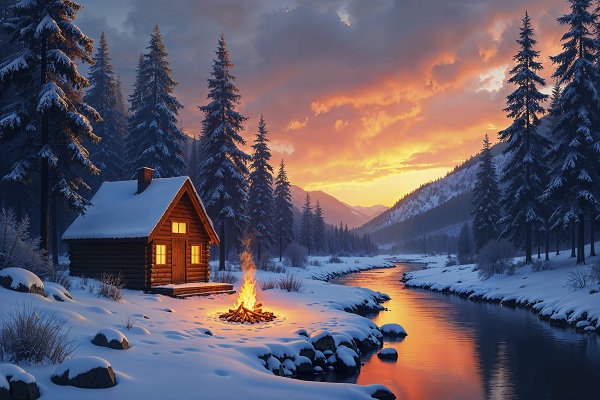 Winter Leisure: Cozy Cabins, Snow Adventures, and Hot Springs Around the World