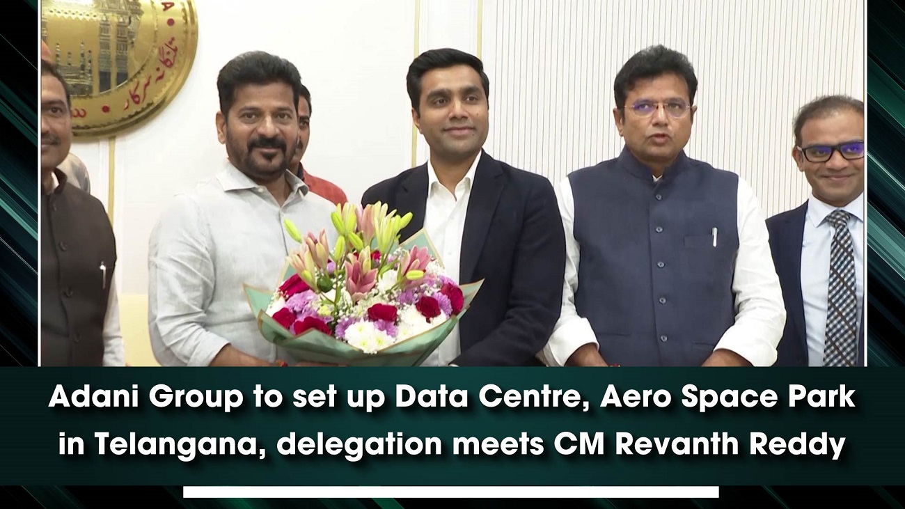 Adani Group to set up Data Centre, Aero Space Park in Telangana, delegation meets CM Revanth Reddy
