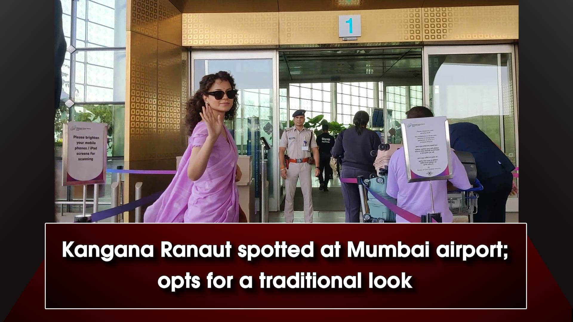 Kangana Ranaut spotted at Mumbai airport; opts for a traditional look