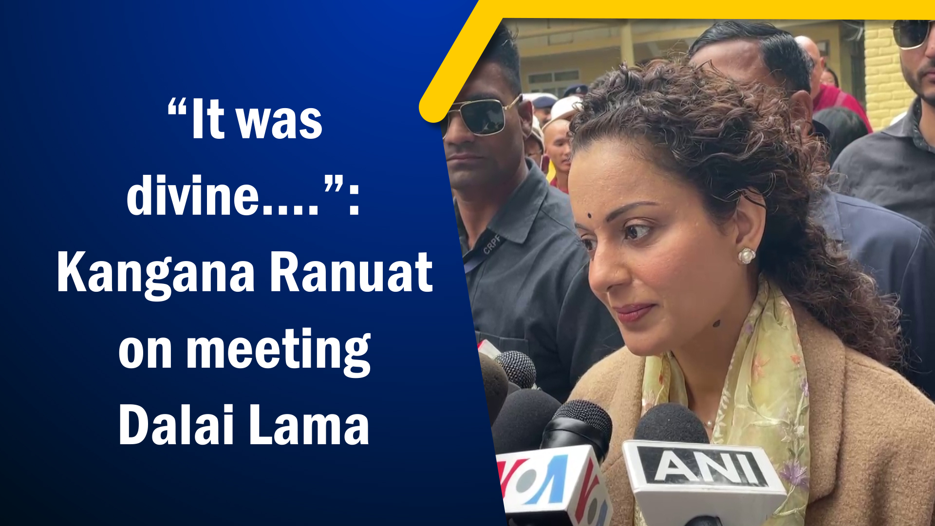 `It was divine` : Kangana Ranuat on meeting Dalai Lama