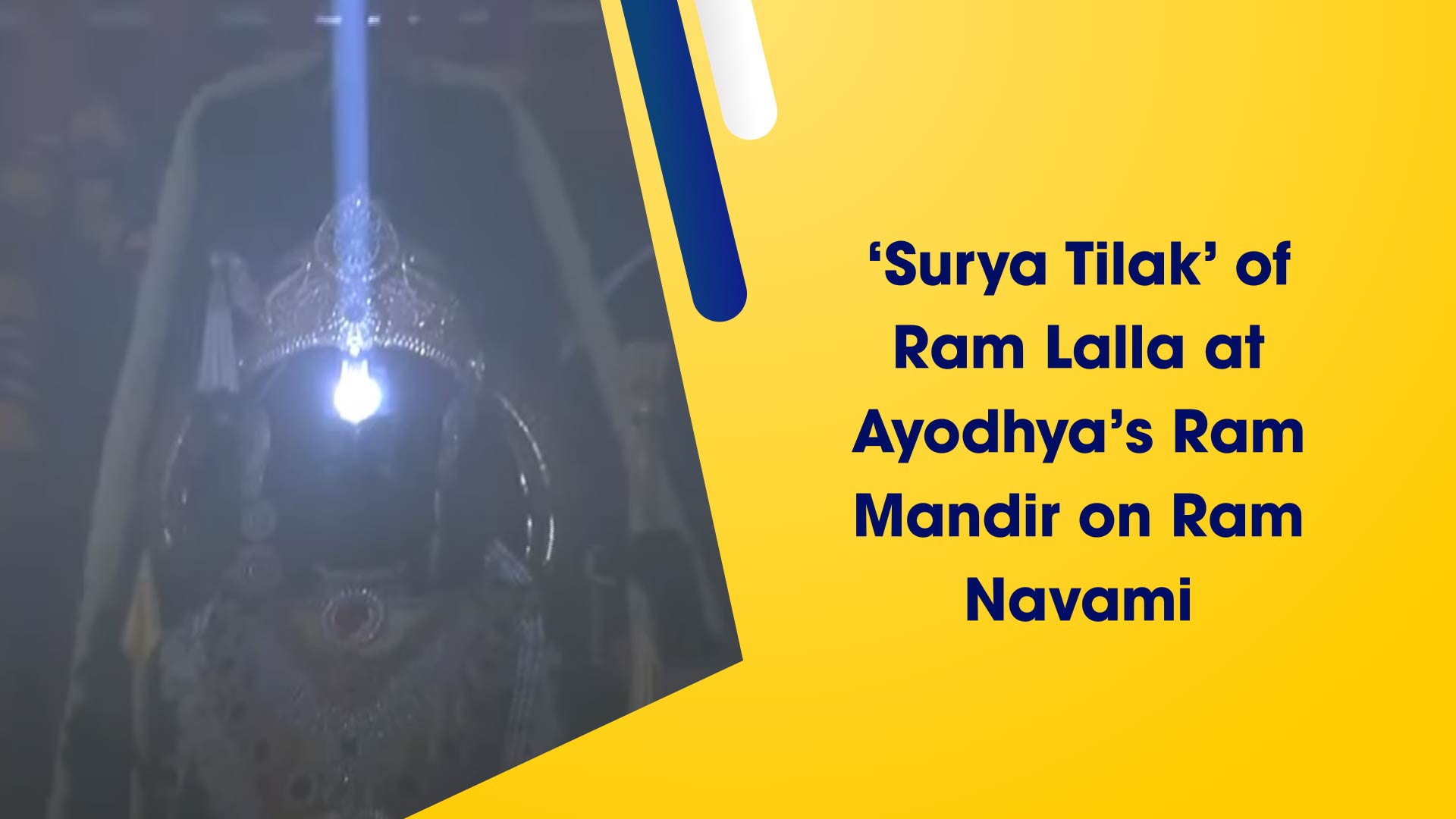 `Surya Tilak` of Ram Lalla at Ayodhya`s Ram Mandir on Ram Navami